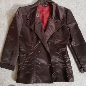 trendy satin blazer jacket